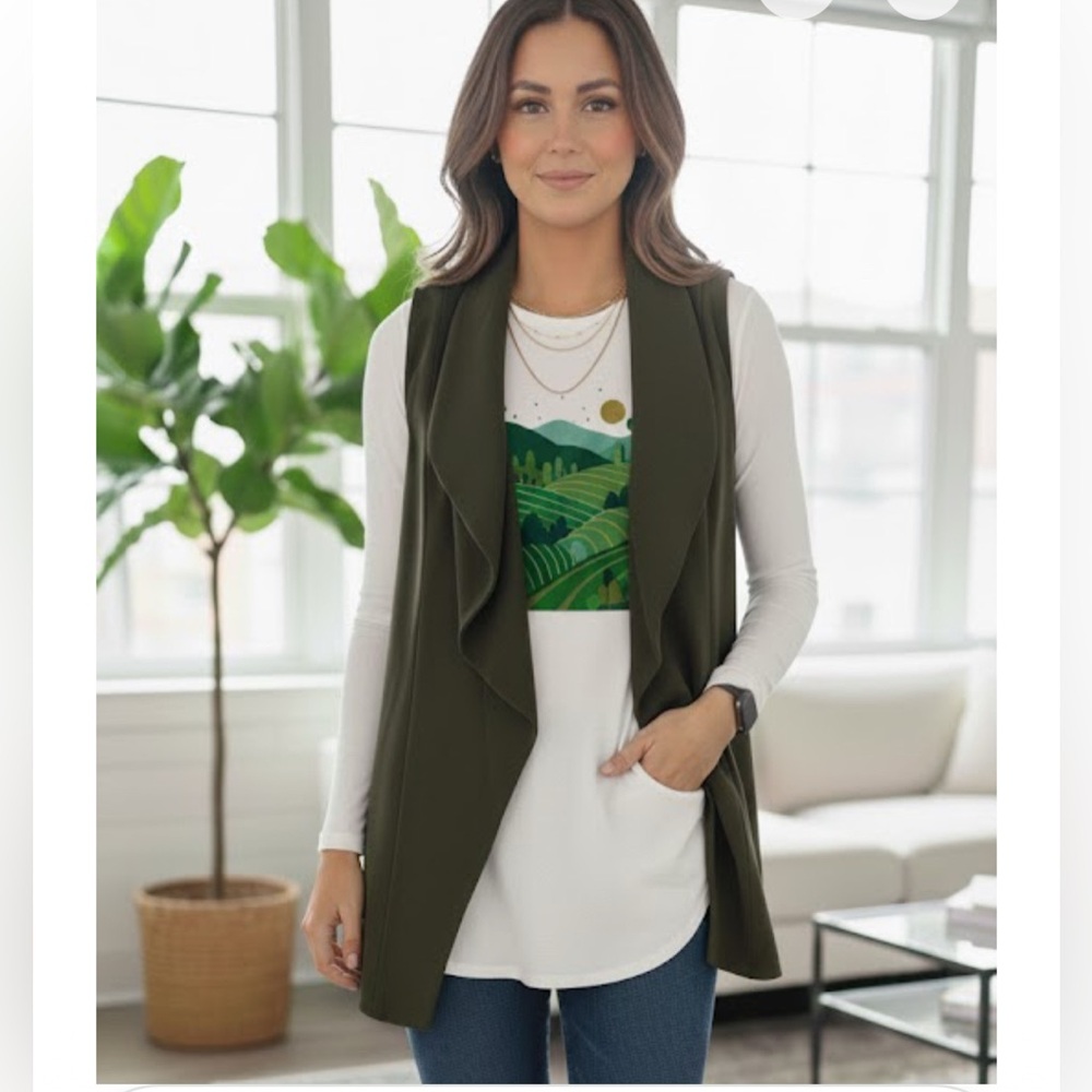 Reitmanz sleevless blazer vert kaki